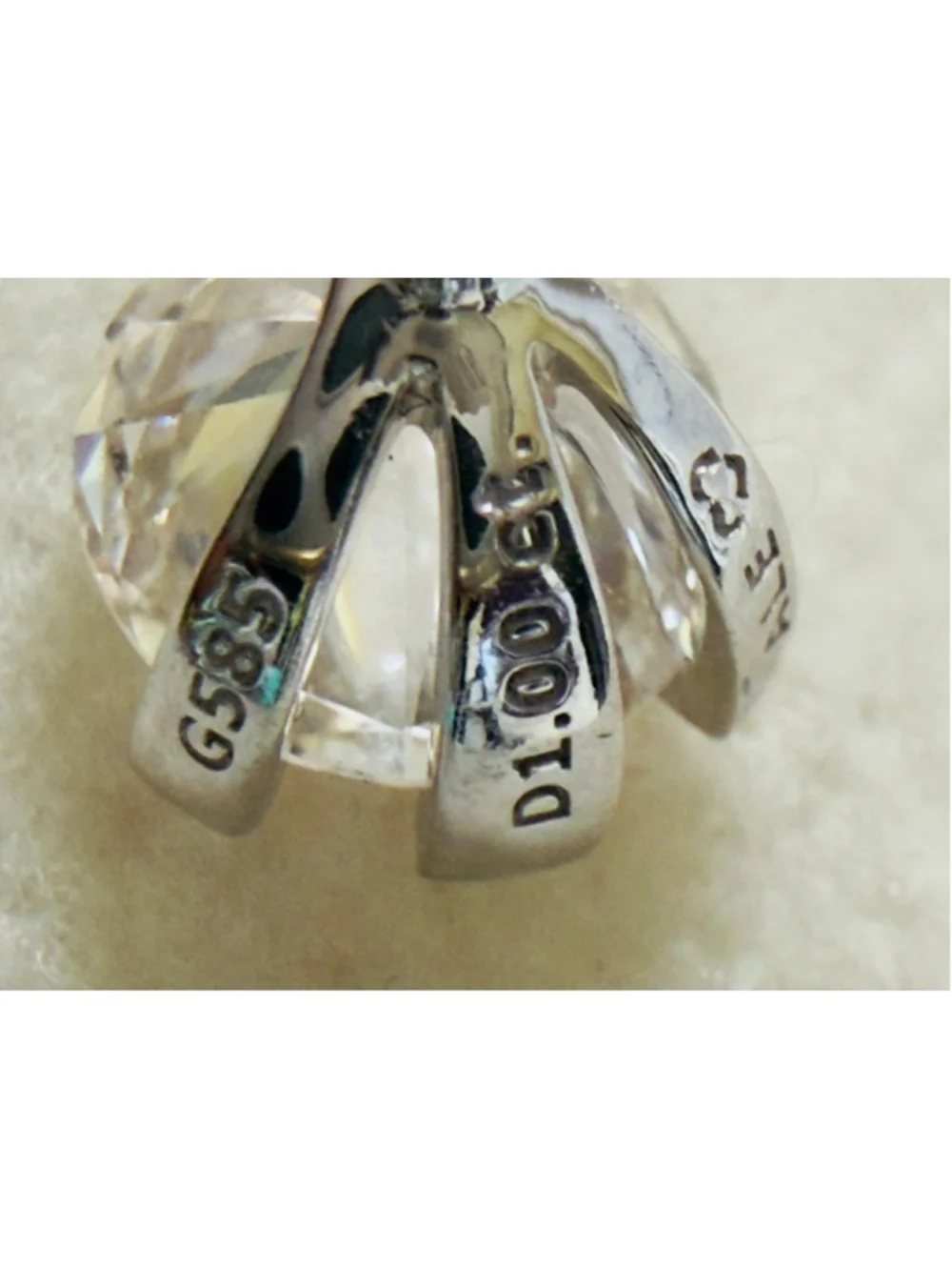 Pandora Nova 14k White Gold Lab-grown Diamond Earrings 1.00ct
